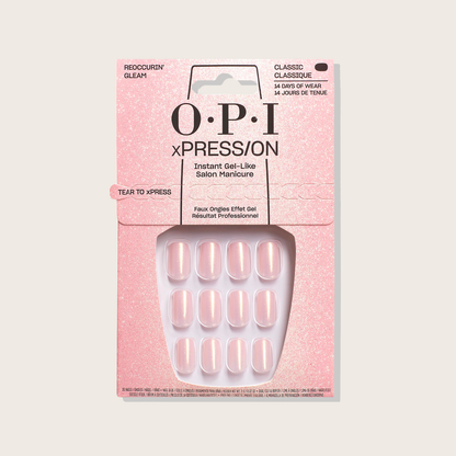 OPI xPRESS/ON Reoccurin' Gleam – Shimmery Pink Press-On Nails AN039S
