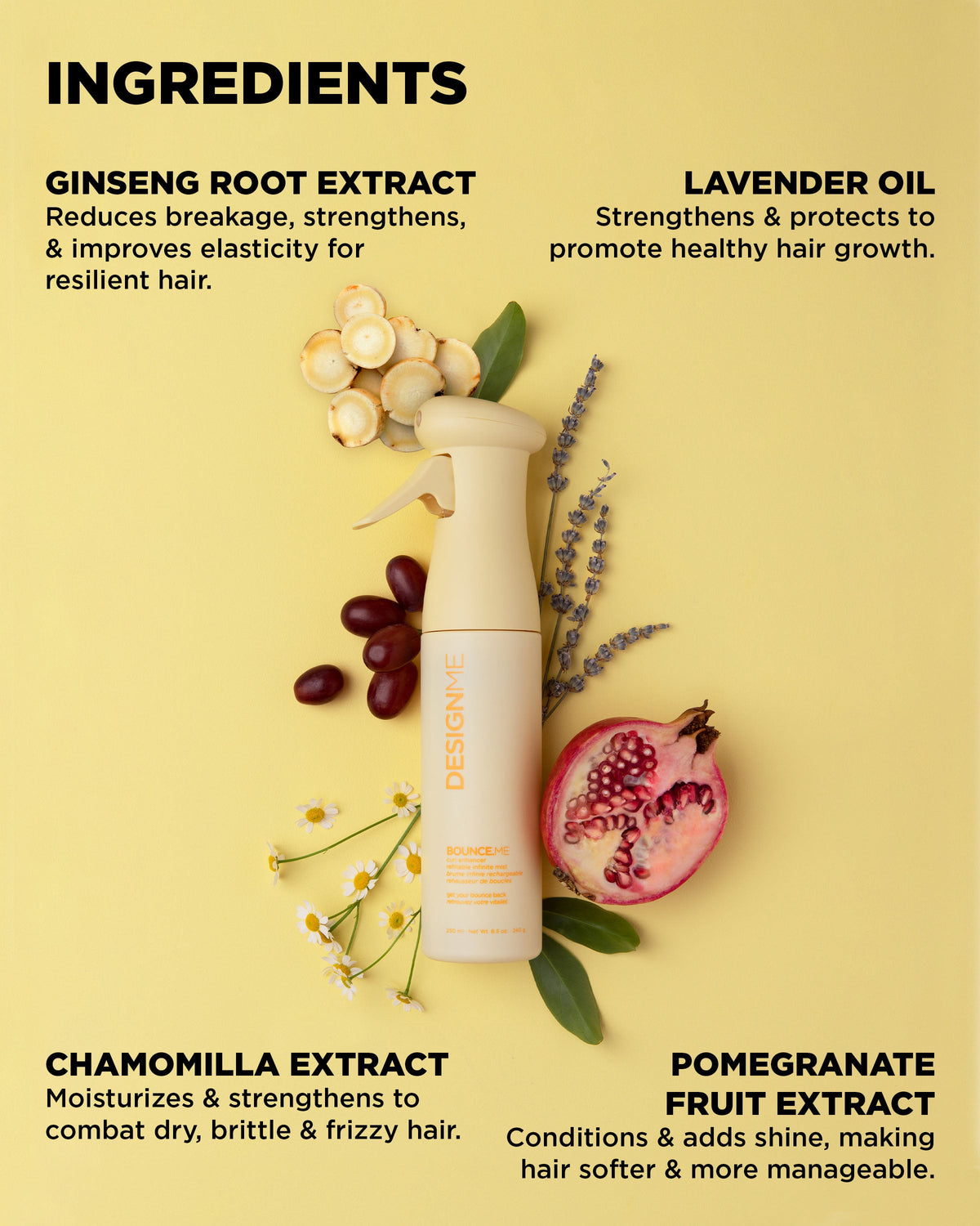 Design.Me Bounce.Me Curl Enhancer Mist – 94% Natural Curl Revival Between Washes