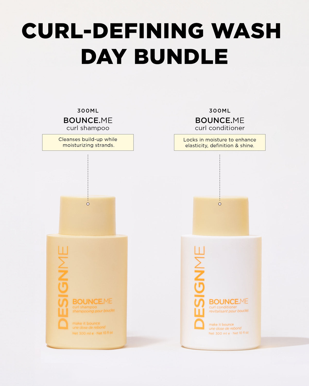 Design.Me Bounce.Me Shampoo & Conditioner Duo – 2 × 300ml