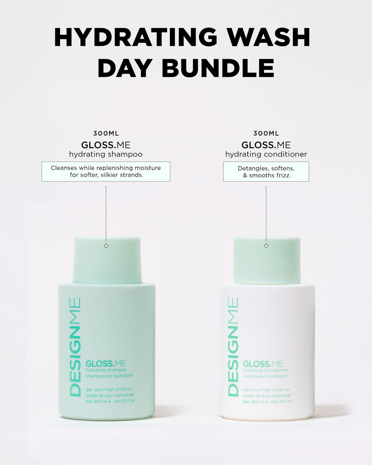 Design.Me Gloss.Me Shampoo & Conditioner Duo – 2 × 300ml
