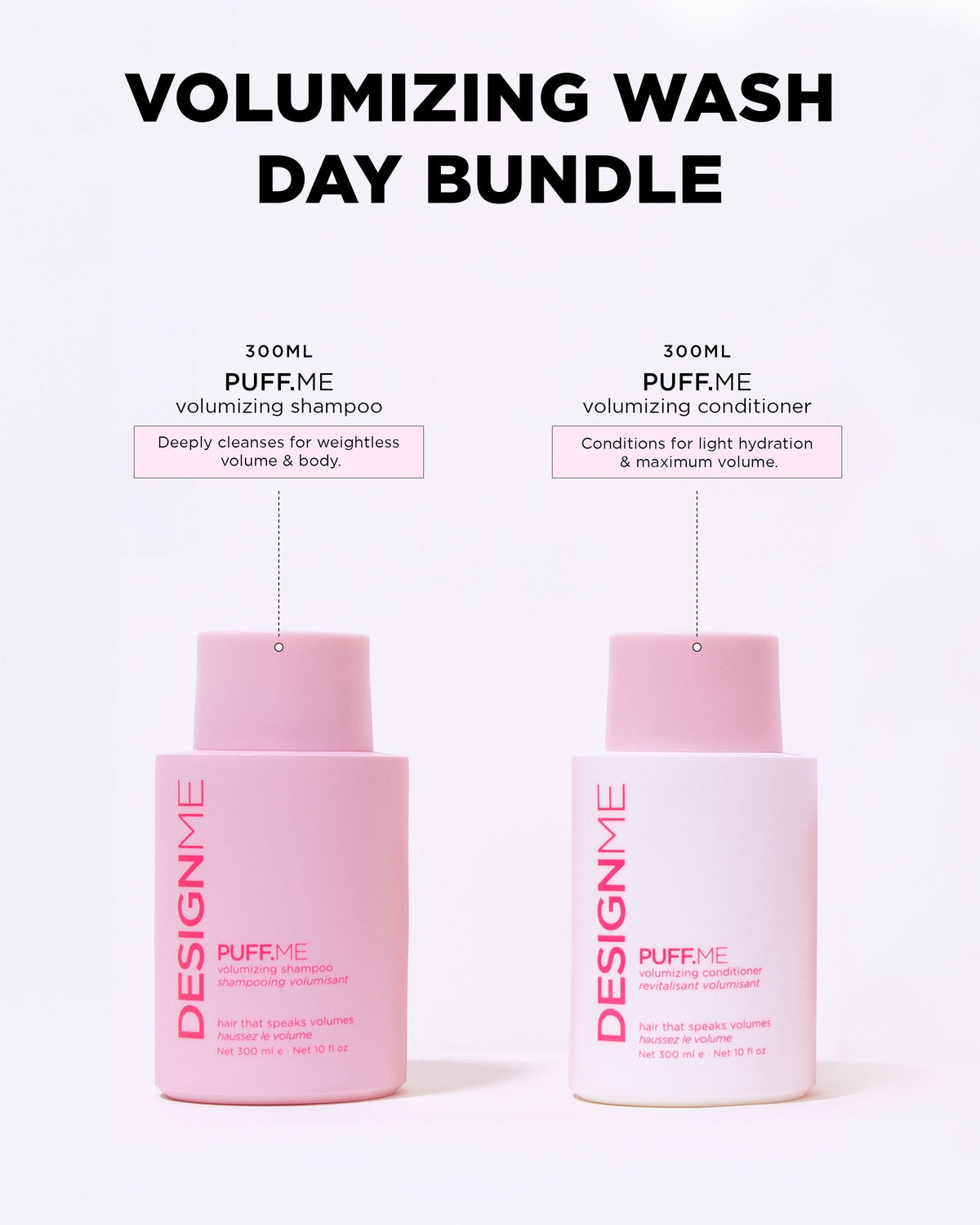 Design.Me Puff.Me Shampoo & Conditioner Duo – 2 × 300ml