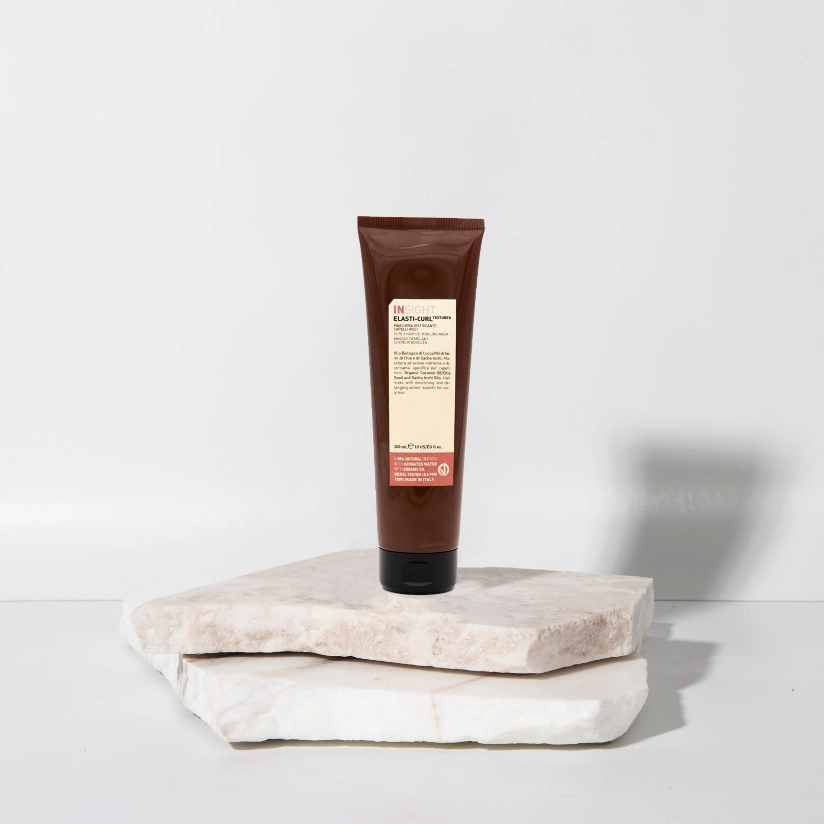 Insight Elasti-Curl Curly Hair Detangling Mask 300 ml — terracotta 300 ml tube with cream front label, official brand packshot