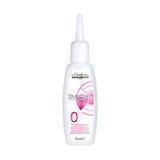 L'Oréal Professionnel Dulcia Advanced Perm Lotion — strength N.0 for resistant hair, single 75 ml bottle, front label, plain white background