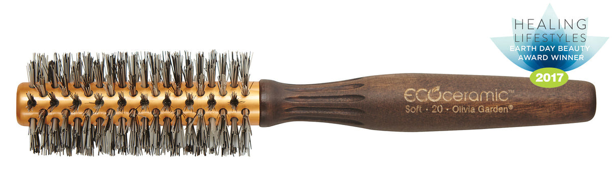 Olivia Garden EcoCeramic Thermal Brush — 44 mm (1 3/4"), plain white background