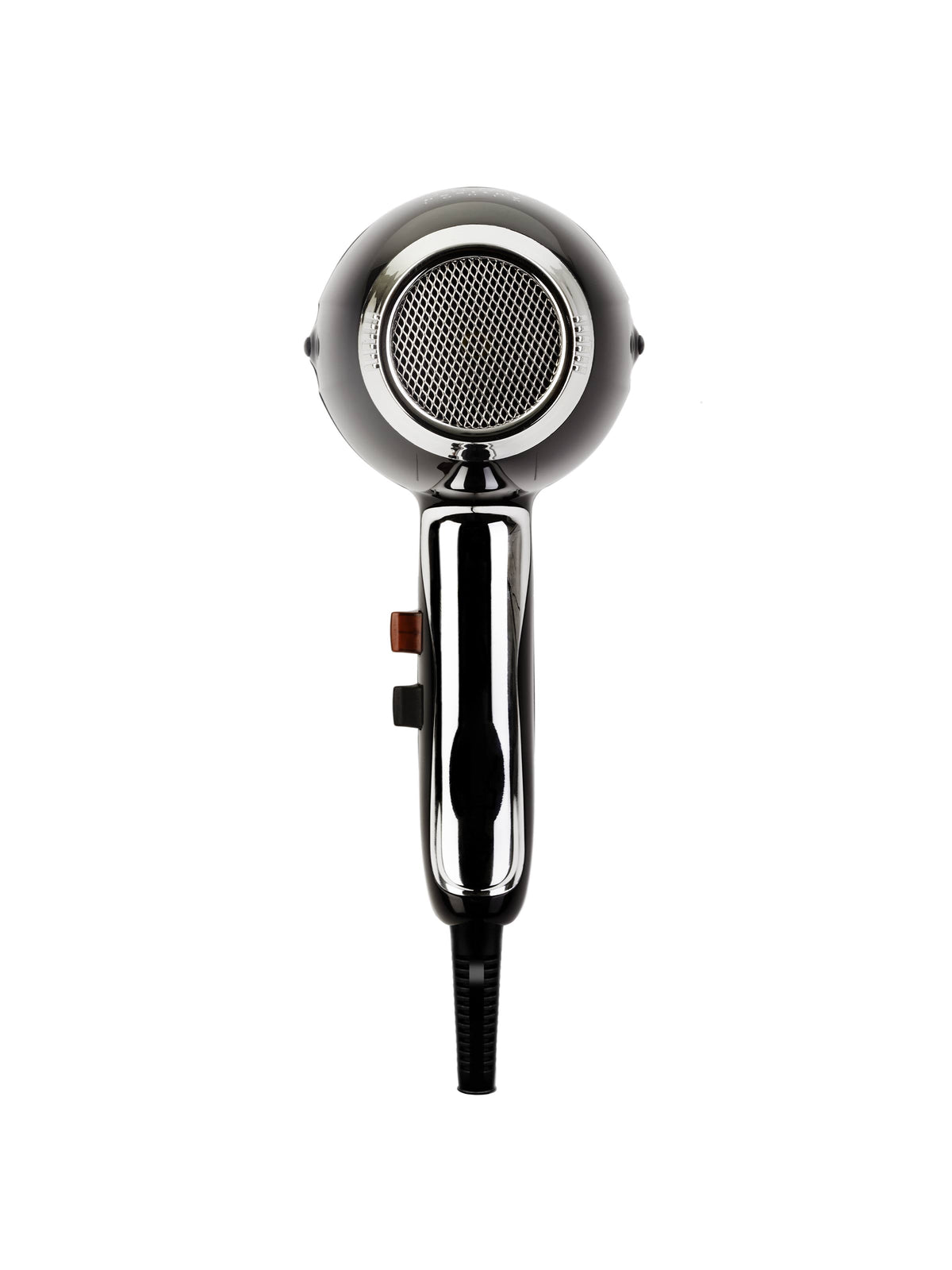Elchim 3900 Healthy Ionic hair dryer, Black and Silver, front view