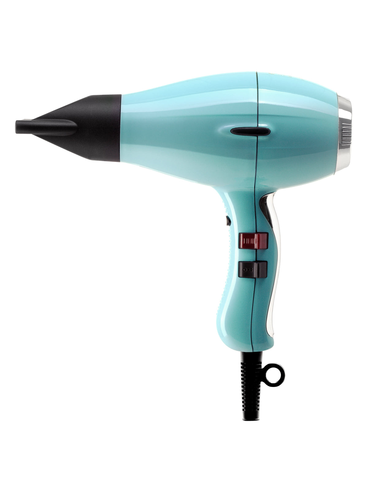 Elchim 3900 Light Ionic hair dryer, Pastel Blue Fifties, side view