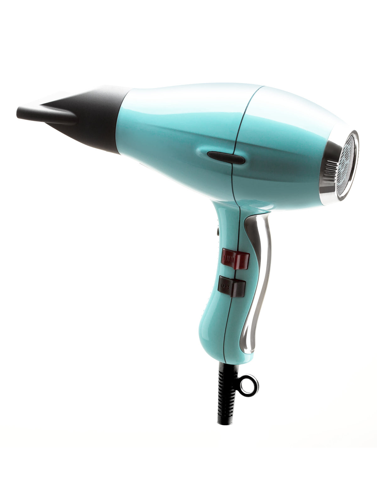 Elchim 3900 Light Ionic hair dryer, Pastel Blue Fifties, three-quarter view