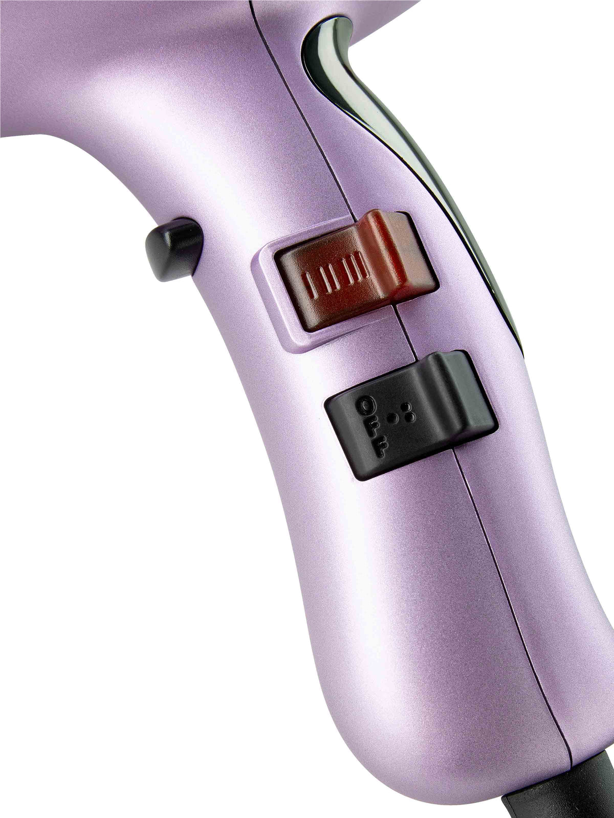 Elchim 8th Sense Run hair dryer, Lily Rose Edition, handle and buttons