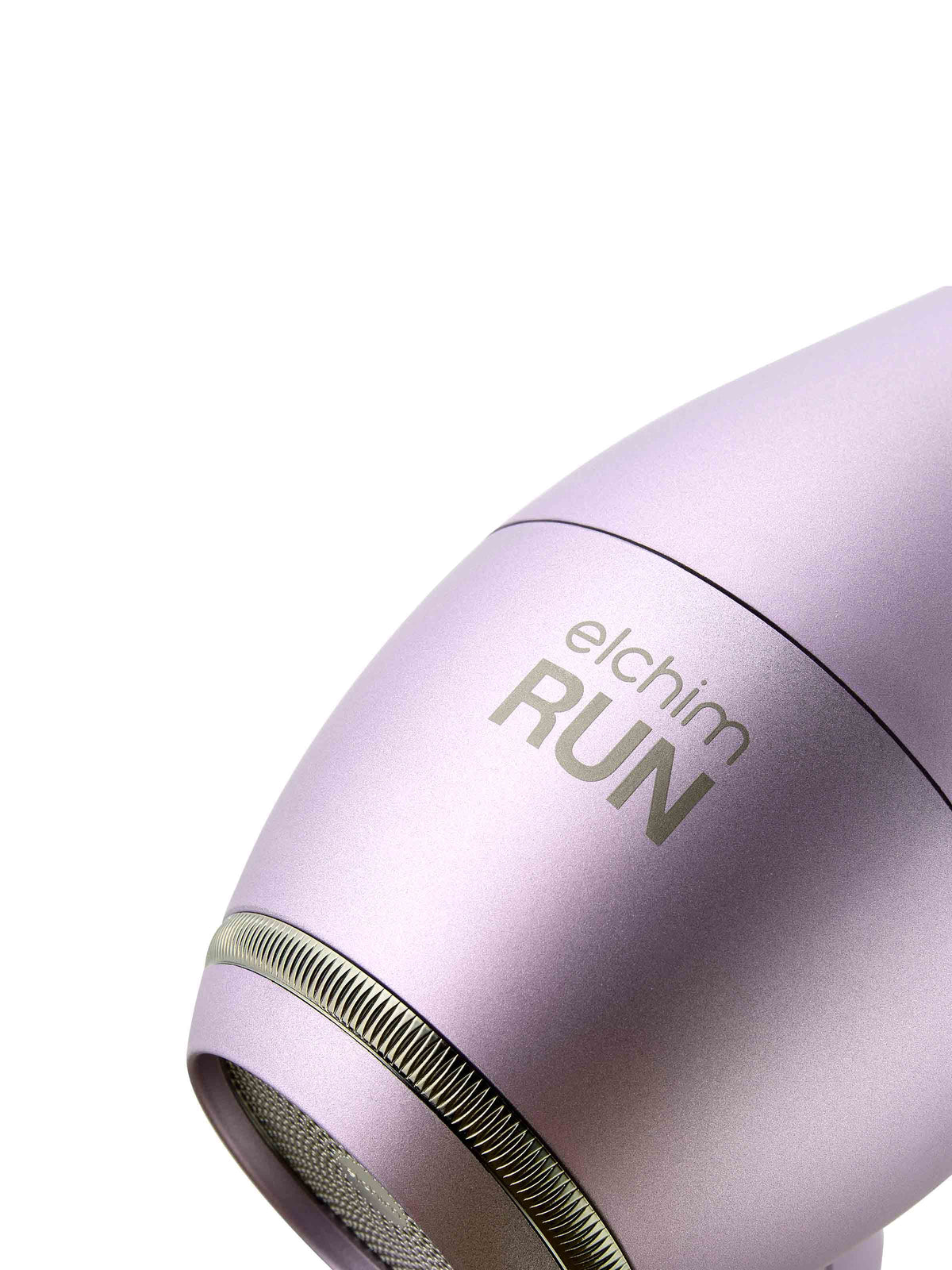 Elchim 8th Sense Run hair dryer, Lily Rose Edition, Run logo detail