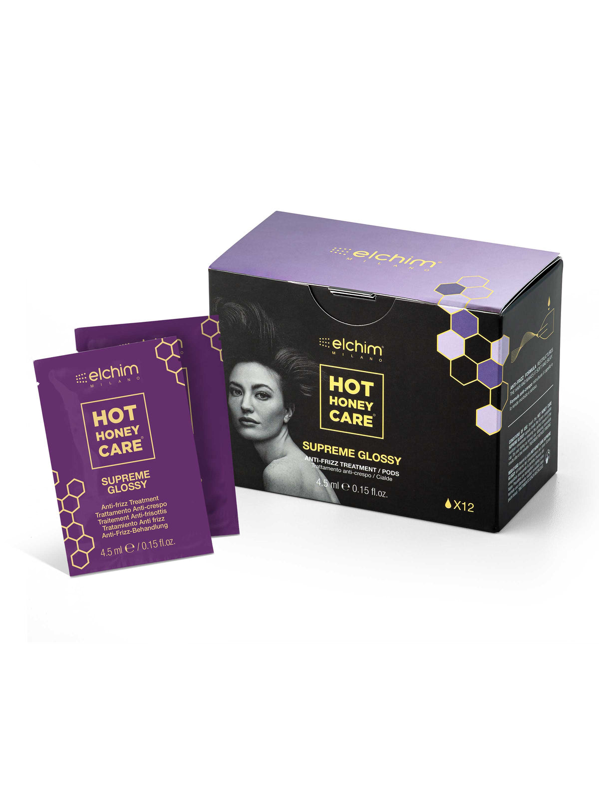 Elchim Hot Honey Care Supreme Glossy pods, box and pods