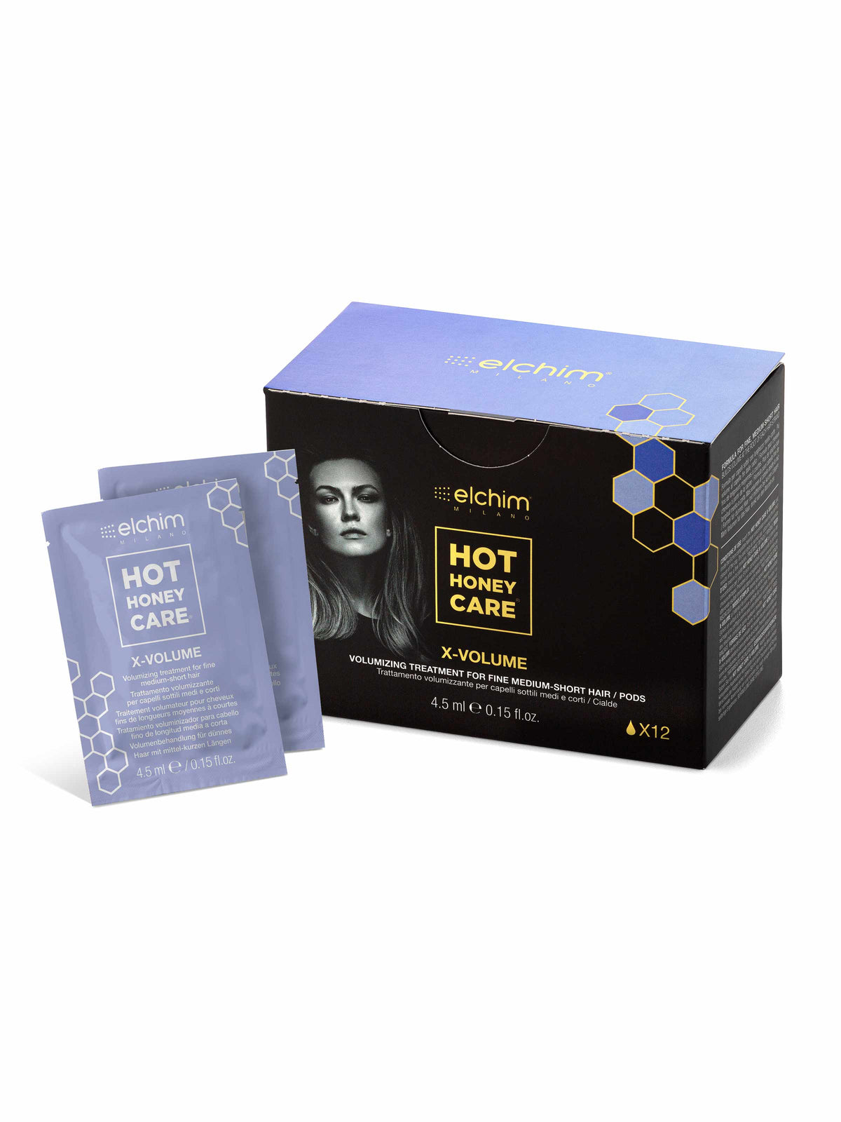 Elchim Hot Honey Care X-Volume pods, box and pods