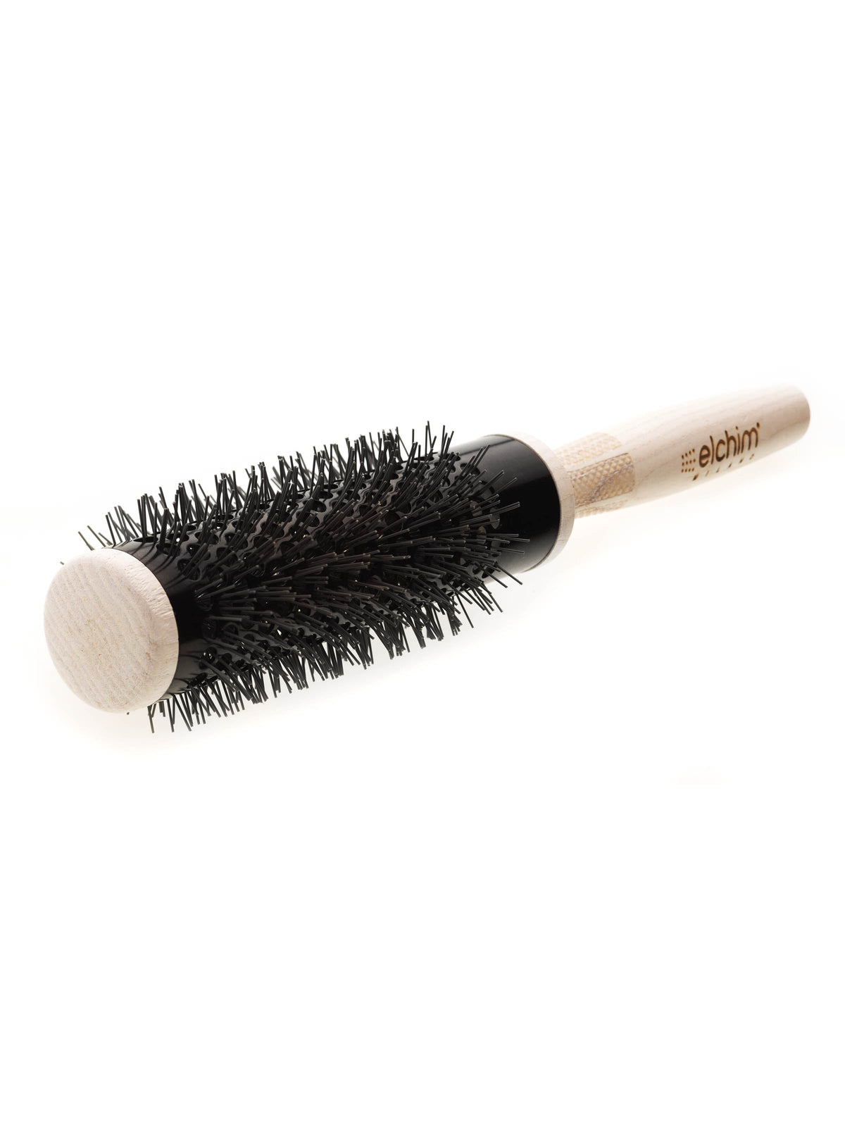 Elchim wooden thermal round brush, 30 mm, barrel detail