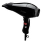 Elchim Xlite Plus hair dryer, black, three-quarter view