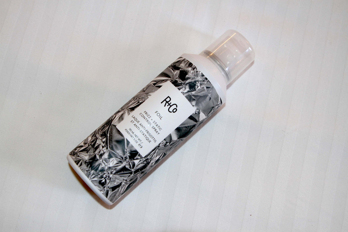R+Co Foil Frizz + Static Control Spray 180ml bottle