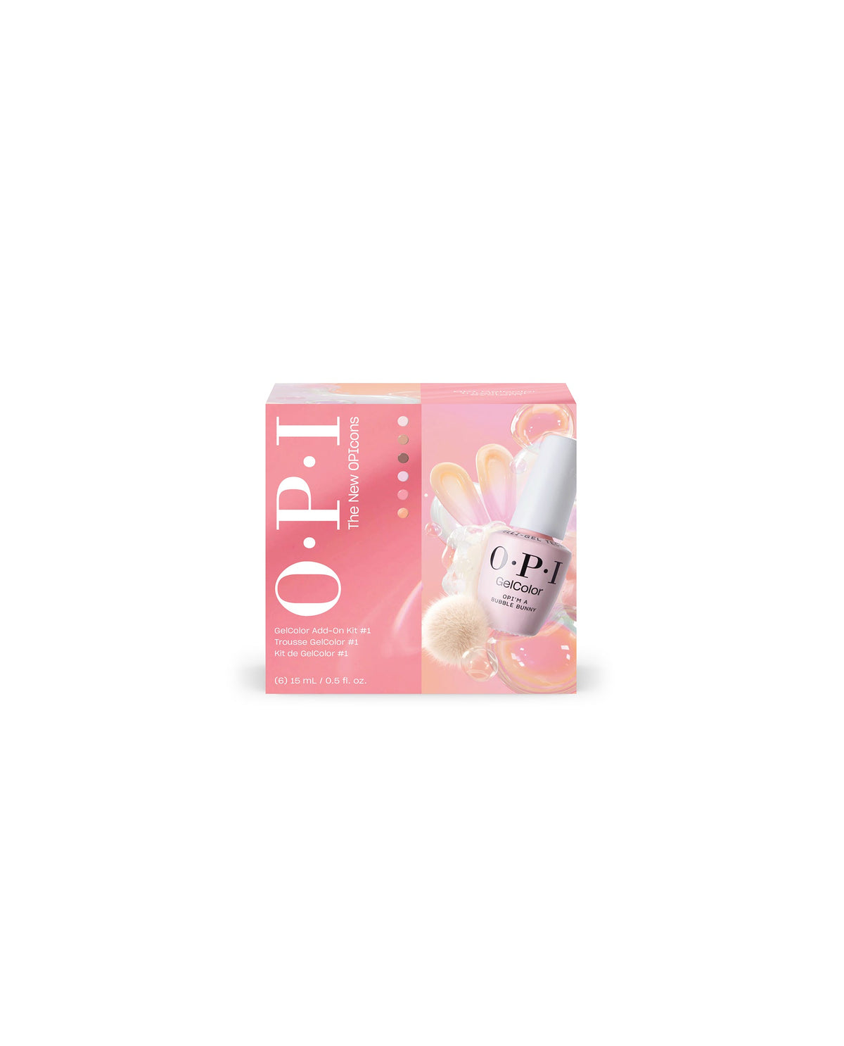OPI GelColor Collection Kits — Spring '26 6-Piece Add-On Kit #1 6-piece GelColor kit carton, official OPI packshot