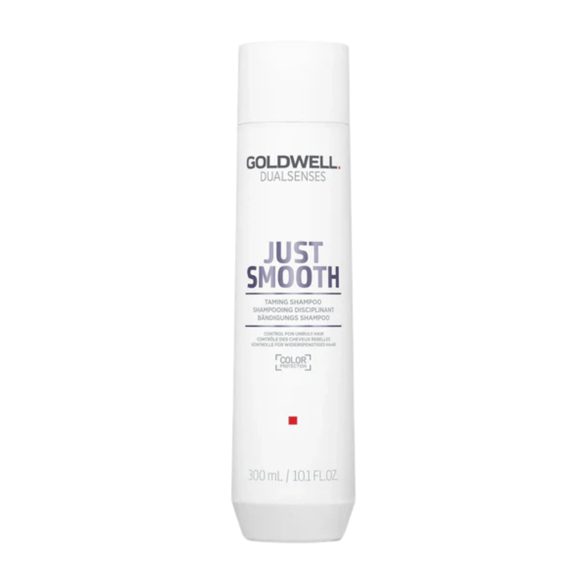 Goldwell Dualsenses Just Smooth Taming Shampoo – Frizz Control for Unruly Hair – product on white background