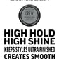 American Crew Grooming Cream — benefits card reading high hold, high shine, keeps styles ultra finished, creates smooth classic styles