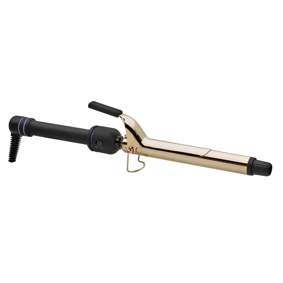 Hot Tools 1" Curling Iron/Wand Extra Long Barrel — clamp and handle detail
