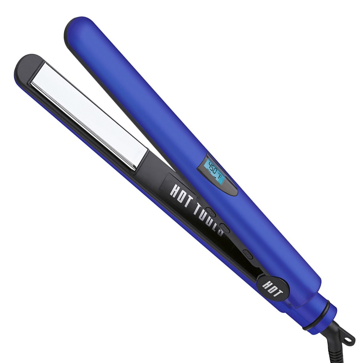 Hot Tools 1" digital salon flat iron, blue — manufacturer packshot, model HT7110F