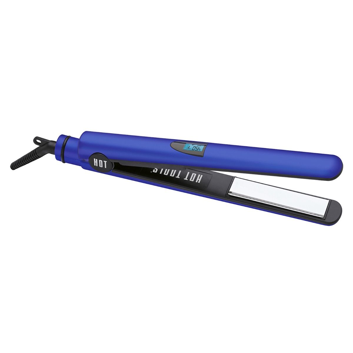 Hot Tools 1" digital salon flat iron, blue — opposite side, model HT7110F