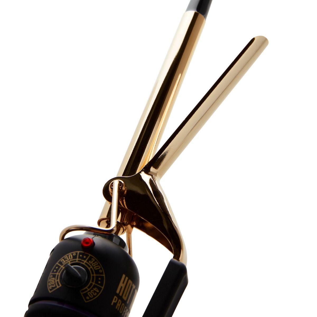 Hot Tools 24K Gold 1/2" Curling Iron — barrel and clamp detail, model HT1103