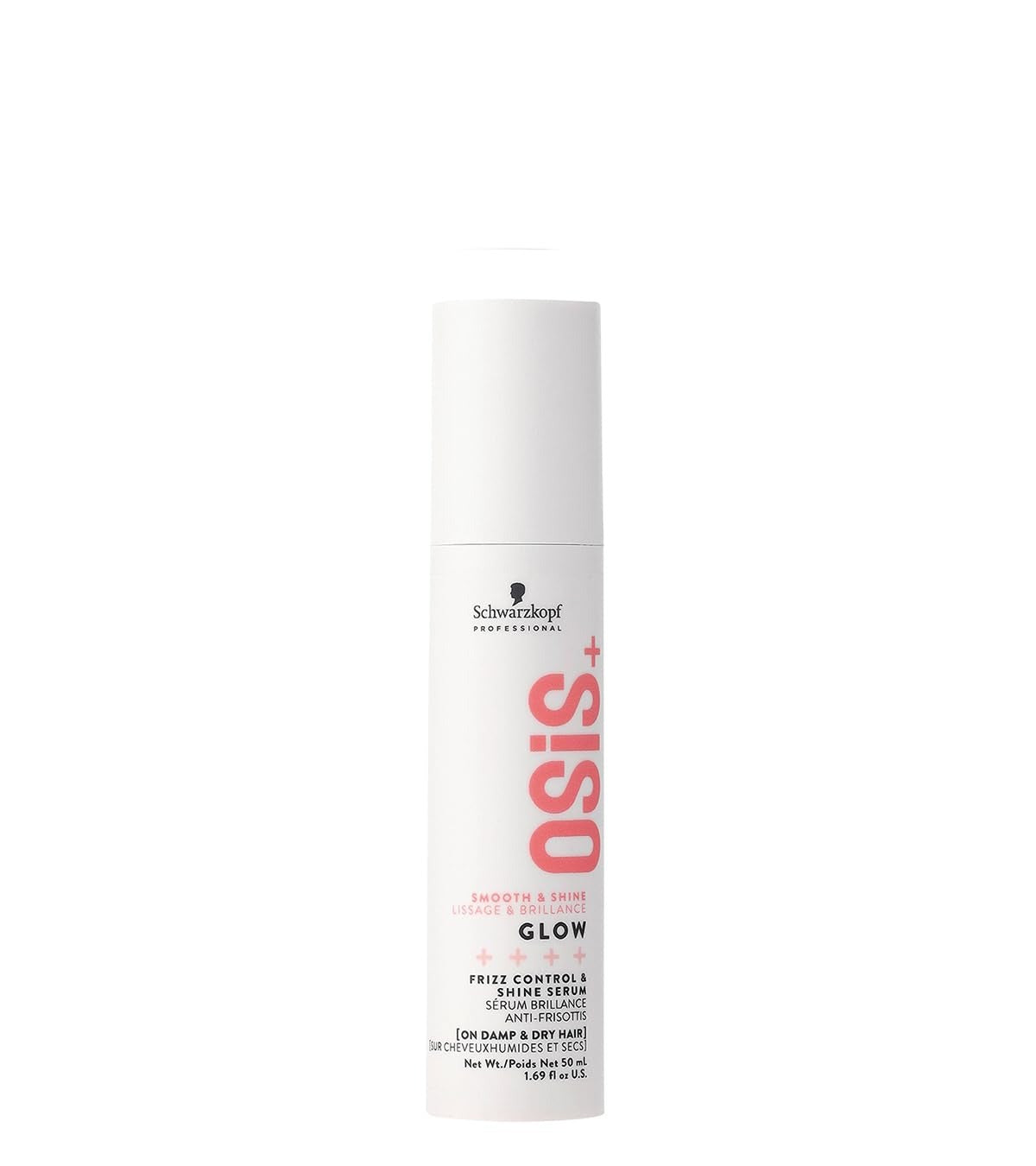 OSiS+ Glow Serum – Anti-Frizz Shine Booster for Silky, Glossy Hair