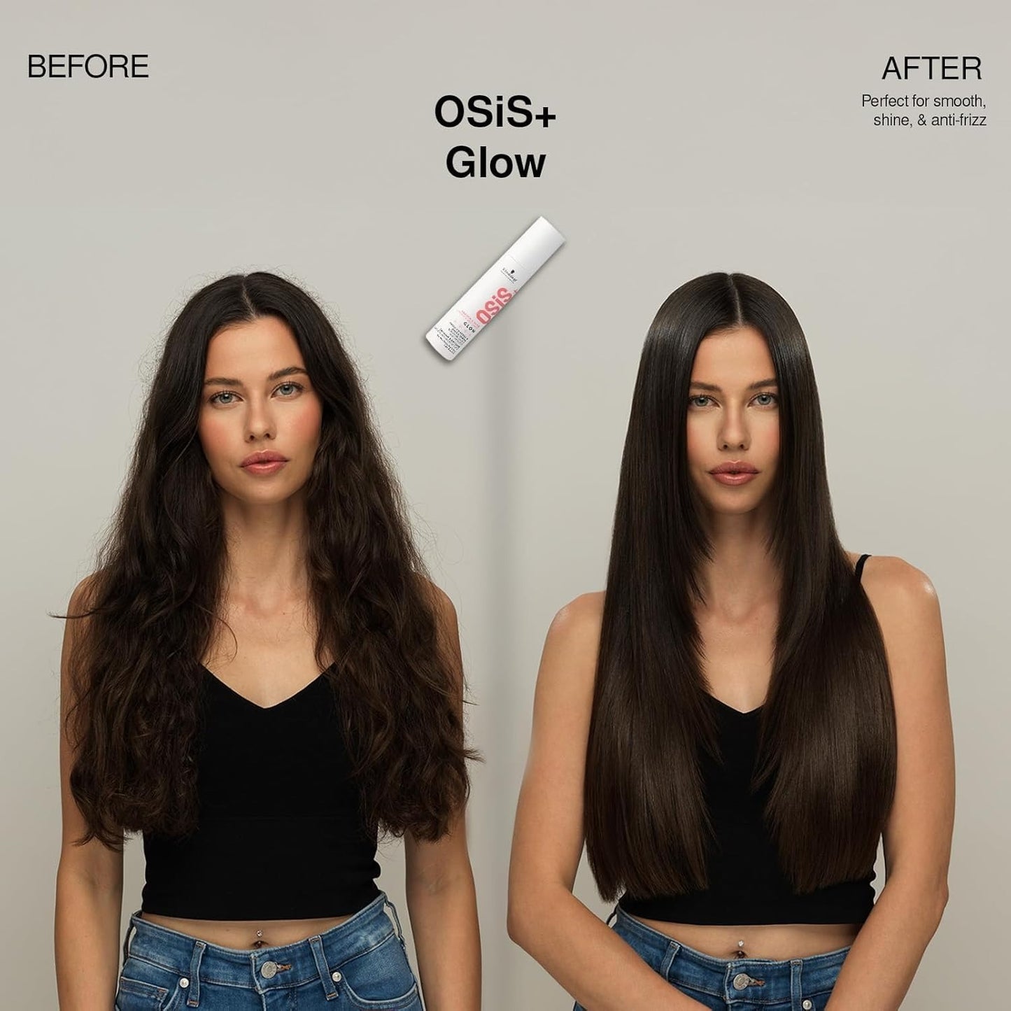 OSiS+ Glow Serum – Anti-Frizz Shine Booster for Silky, Glossy Hair