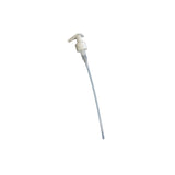 Keraspa Litre Pump — white dispensing pump with long dip tube for 1 L bottles