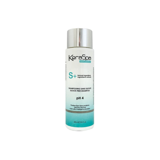Keraspa S+ & C+ Sulfate-Free Shampoo & Anti-Frizz Conditioner Duo — 300 ml shampoo bottle, front label