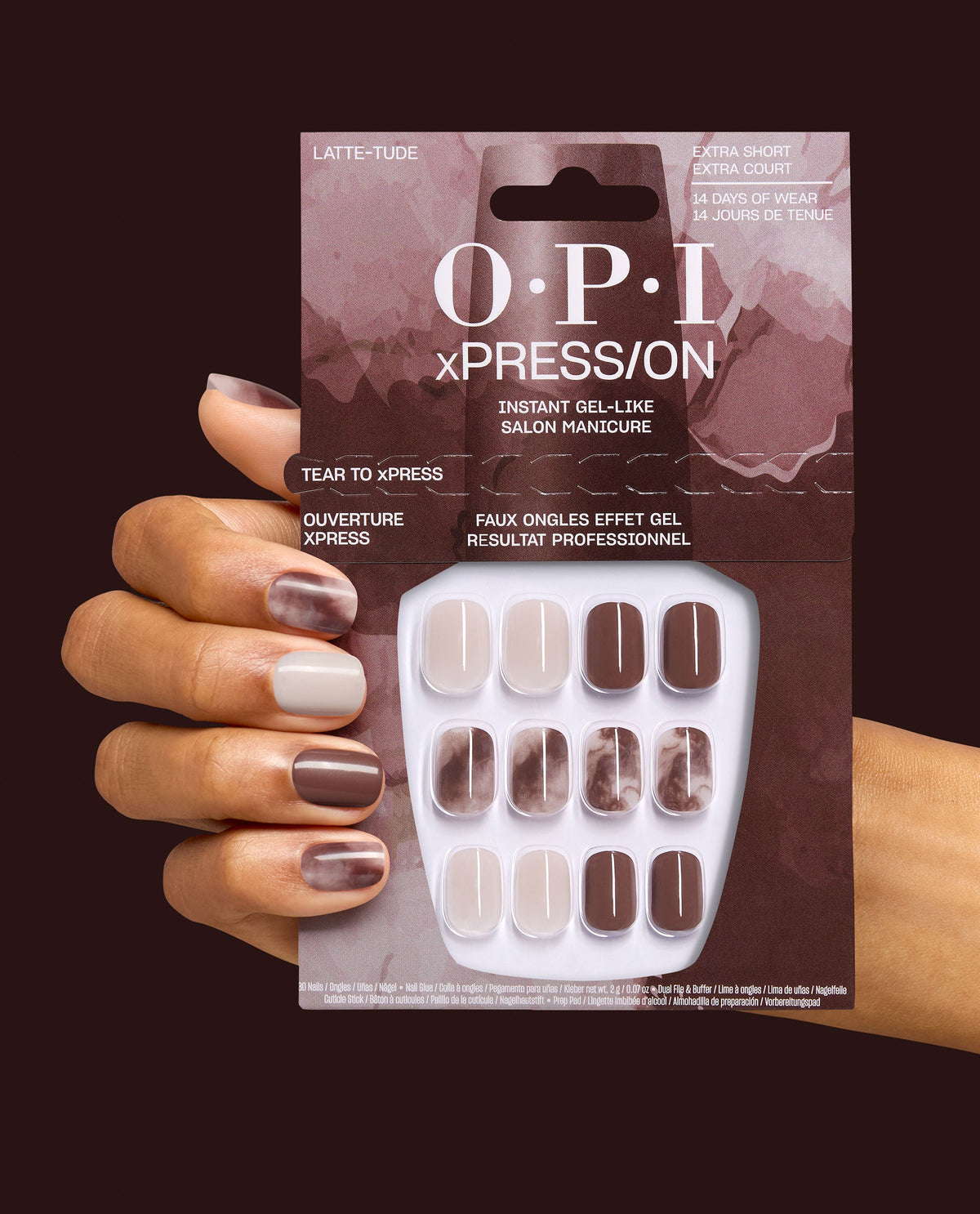 OPI xPRESS/ON — Latte-tude, official OPI product image