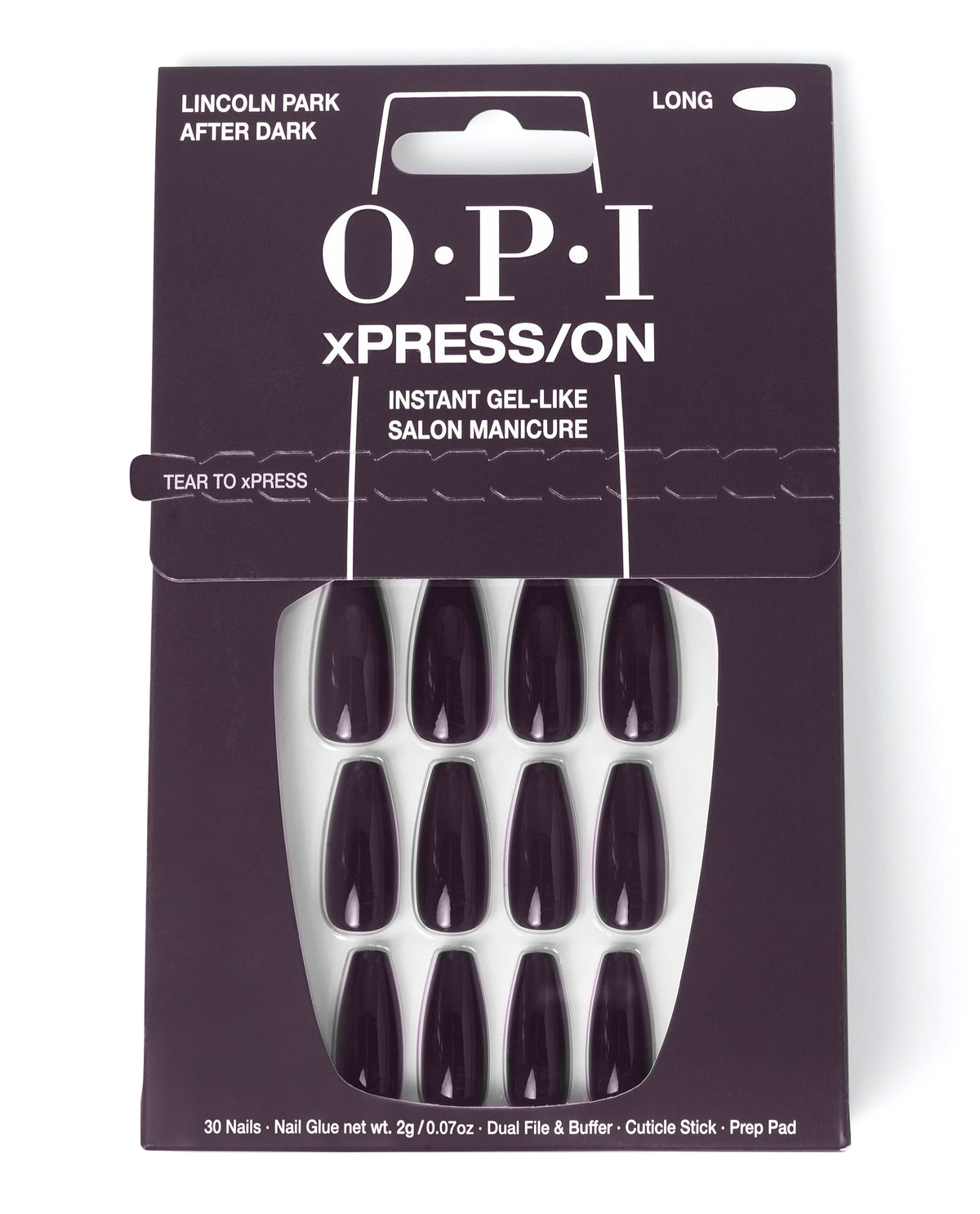 OPI xPRESS/ON — Lincoln Park After Dark – Long, official OPI product image