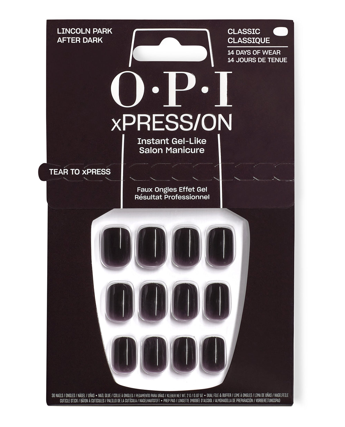 OPI xPRESS/ON — Lincoln Park After Dark – Extra Short, official OPI product image