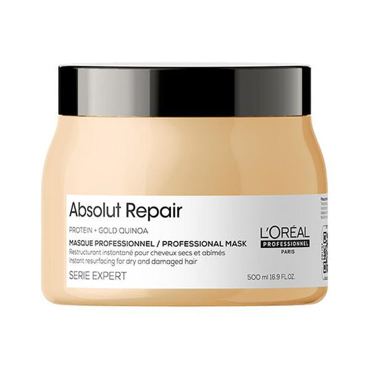 L’Oréal Professionnel Absolut Repair Golden Mask – Lightweight Instant Resurfacing Treatment for Damaged Hair