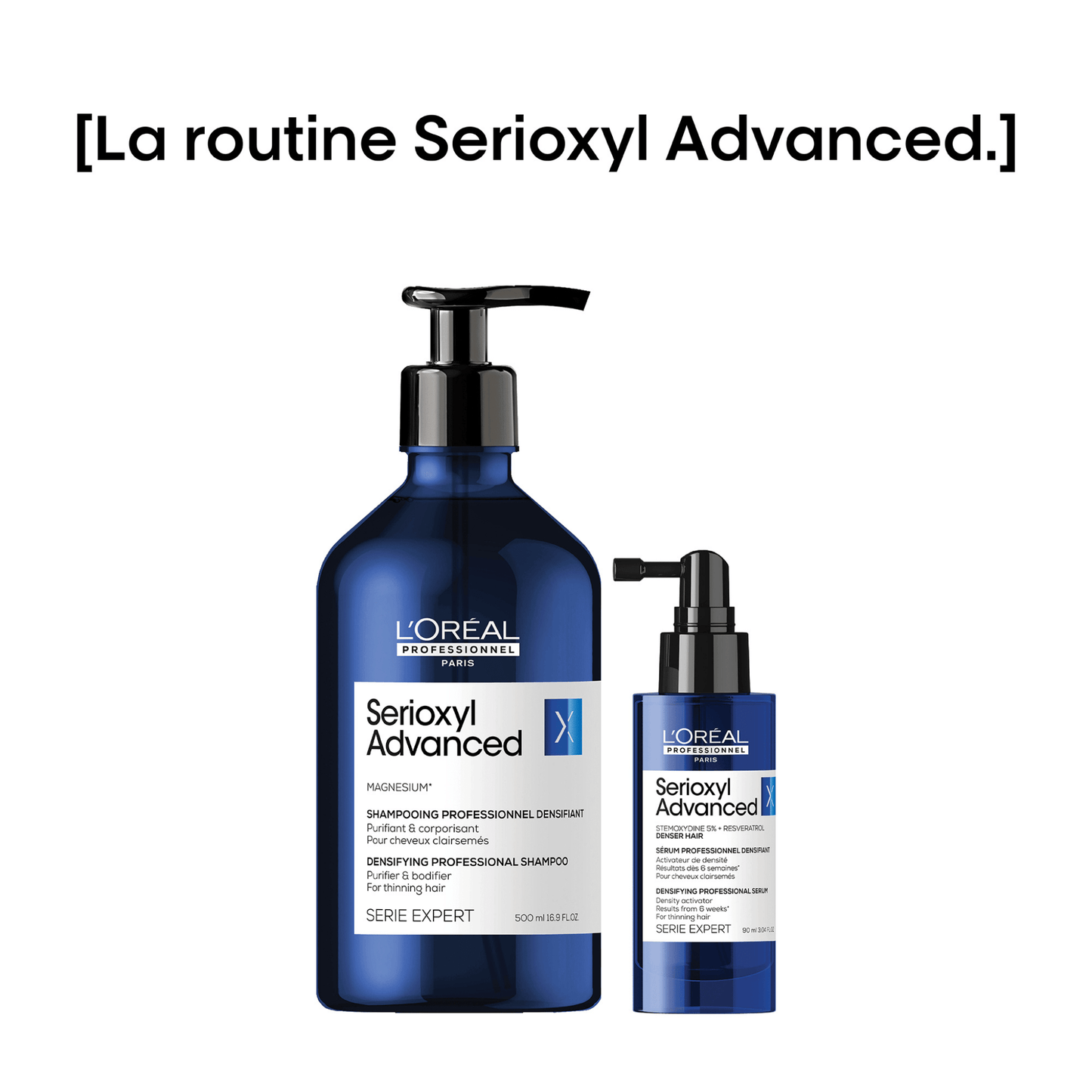 L'Oréal Professionnel Série Expert Serioxyl Advanced Holiday Gift Set – Shampoo 500ml & Densifying Serum 90ml