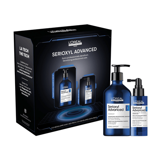 L'Oréal Professionnel Série Expert Serioxyl Advanced Holiday Gift Set – Shampoo 500ml & Densifying Serum 90ml