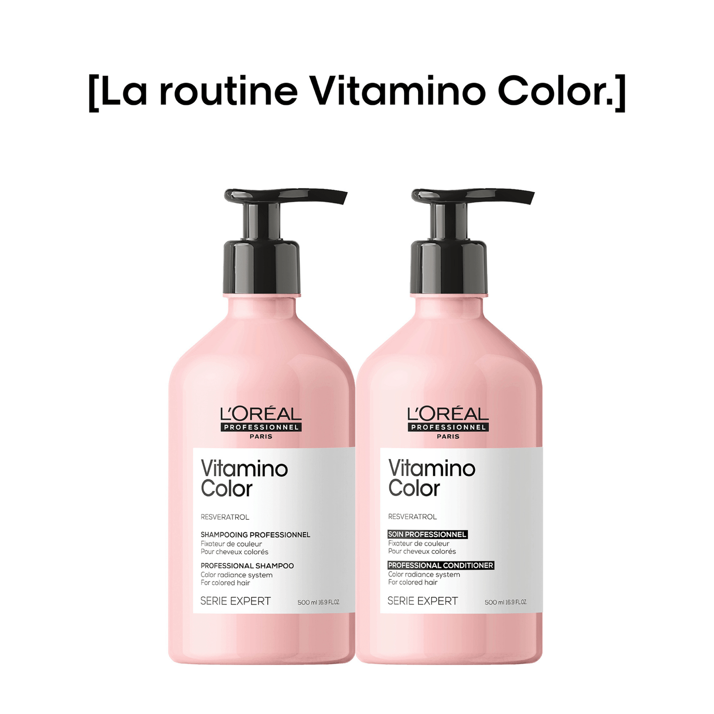 L'Oréal Professionnel Série Expert Vitamino Color Holiday Gift Set – Shampoo & Conditioner 500ml Each
