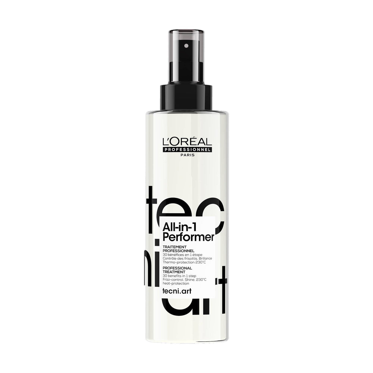 L'Oréal Professionnel Tecni.ART All-in-1 Performer — 190 ml spray bottle, front label, plain white background