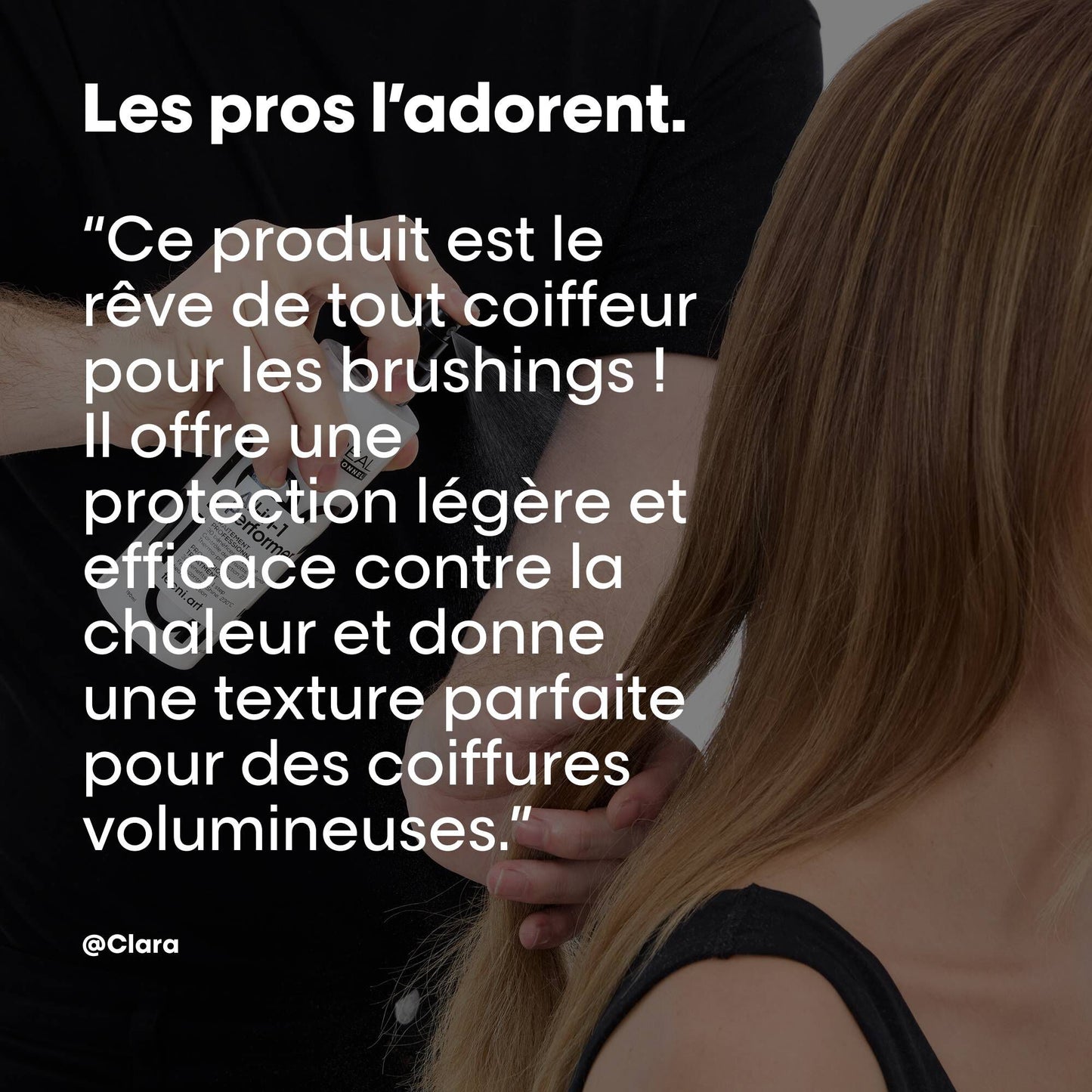 L'Oréal Professionnel Tecni.ART All-in-1 Performer 190 ml — bottle shown in use context with the spray head