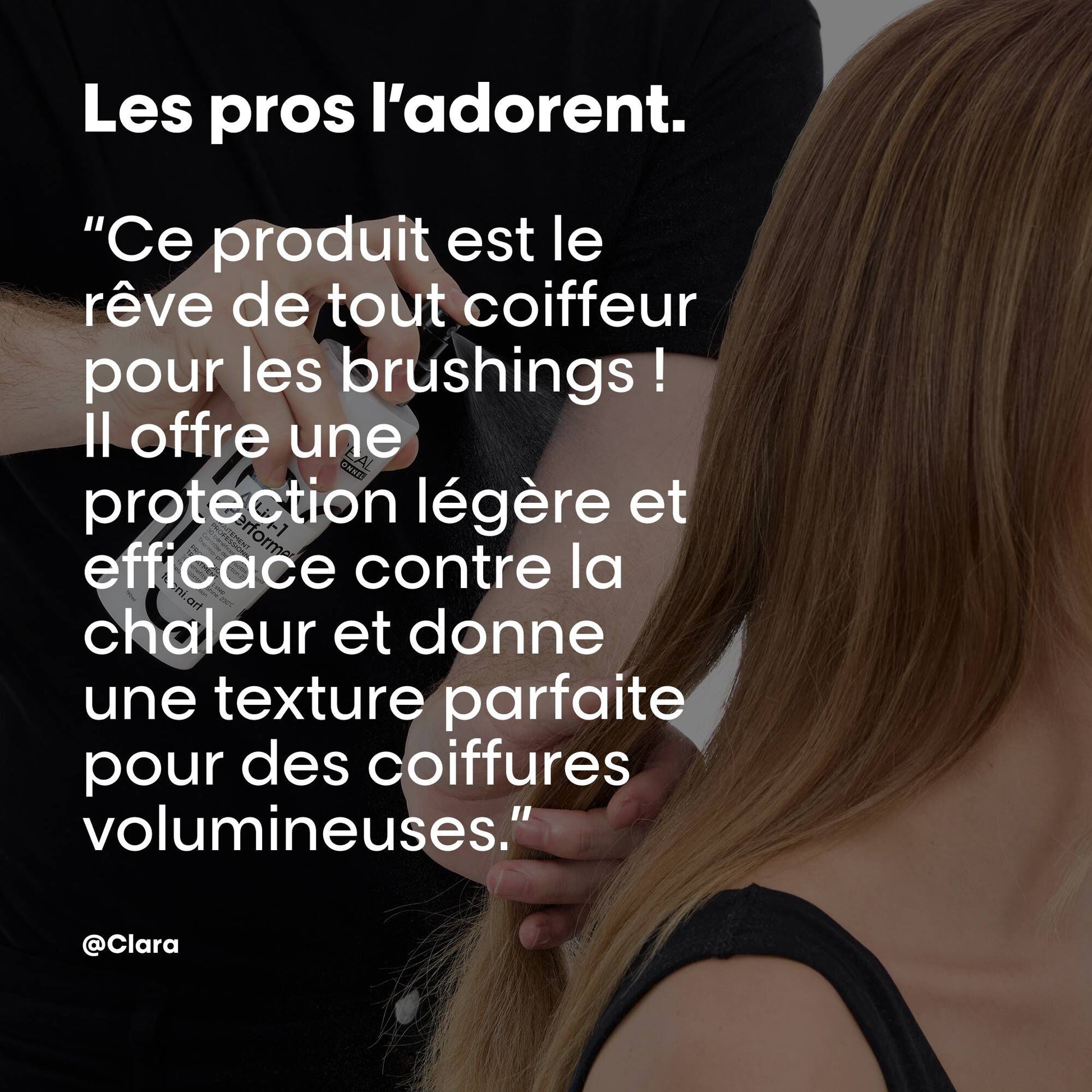 L'Oréal Professionnel Tecni.ART All-in-1 Performer 190 ml — bottle shown in use context with the spray head