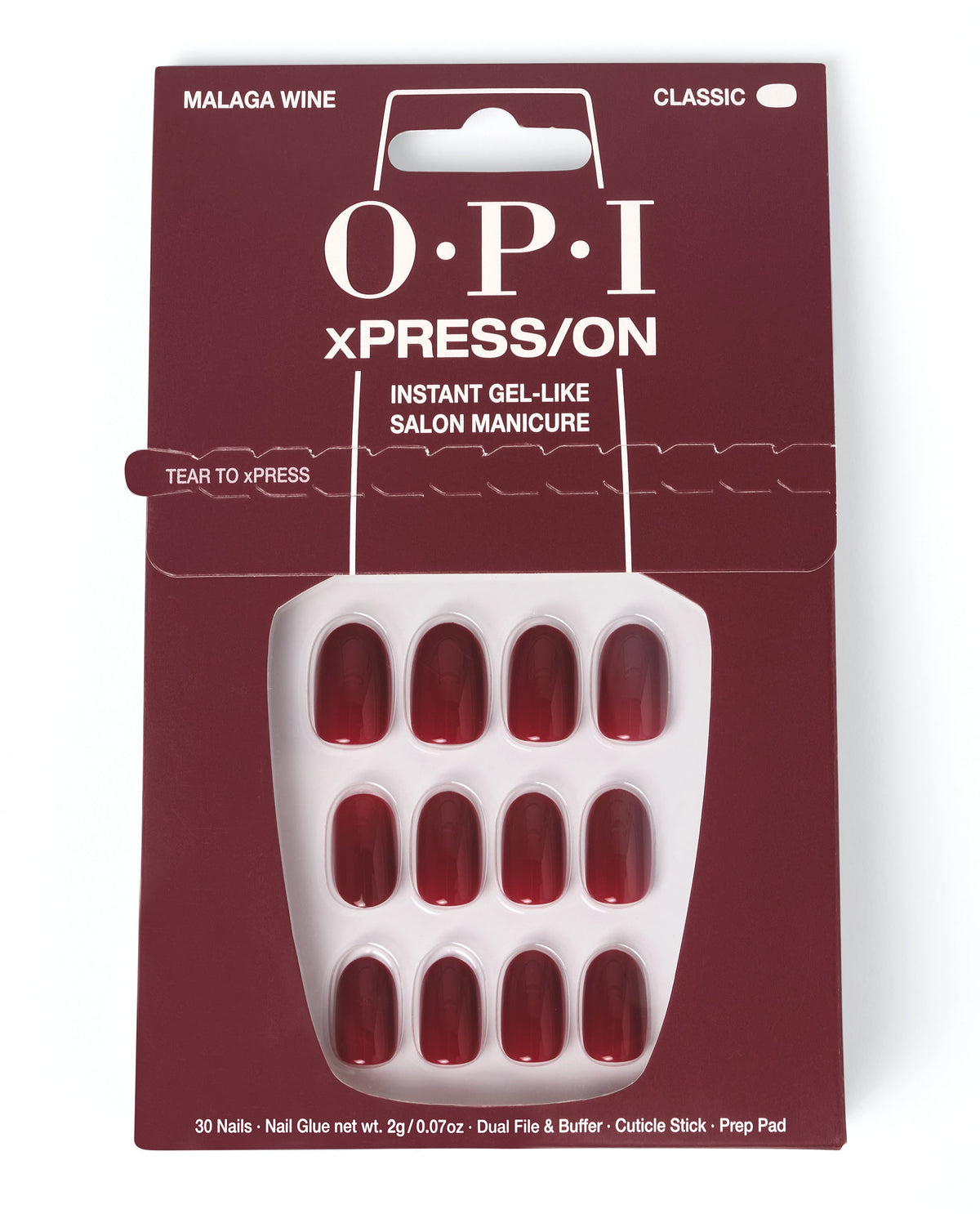 OPI xPRESS/ON — Malaga Wine – Short, official OPI product image