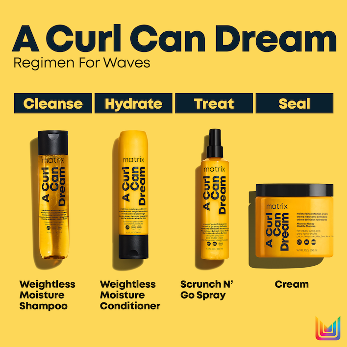 Matrix A Curl Can Dream Wave Duo — the A Curl Can Dream wavy-hair regimen, shampoo then conditioner