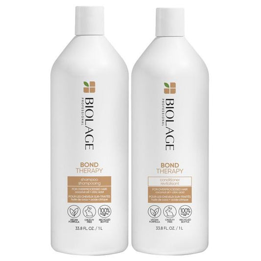 Biolage Bond Therapy Duo – Shampoo & Conditioner 1L Set for Professional Bond Repair