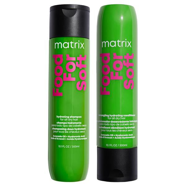 Matrix Food For Soft Ultimate Hydration Bundle – Shampoo, Conditioner, Treatment Mask & Oil Serum for Dry & Brittle Hair