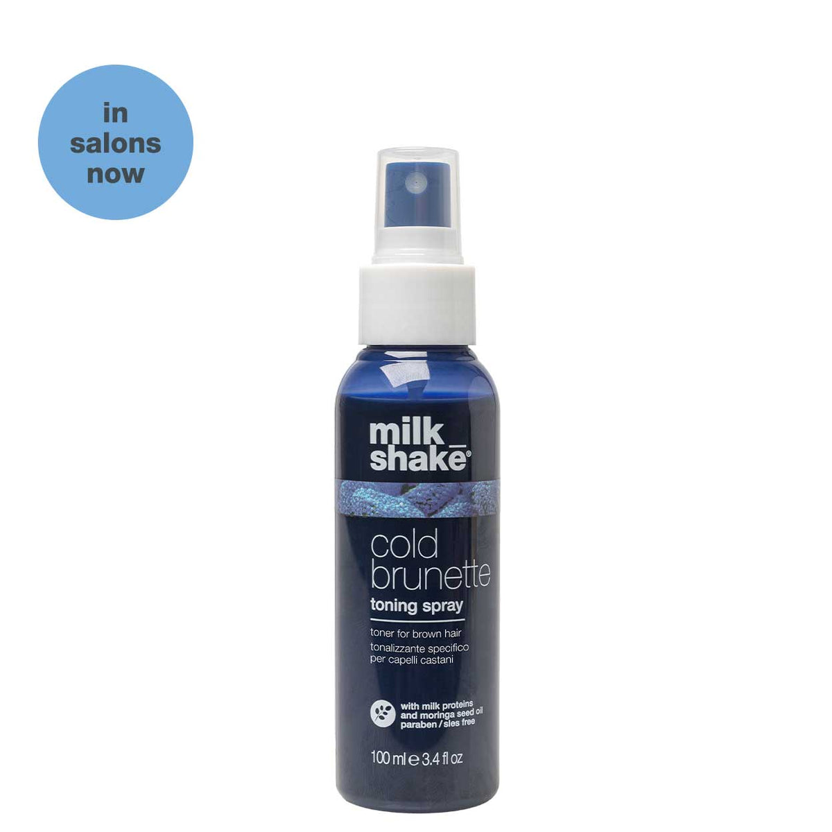 milk_shake Cold Brunette Toning Spray – Anti-Orange Leave-In for Brown Hair