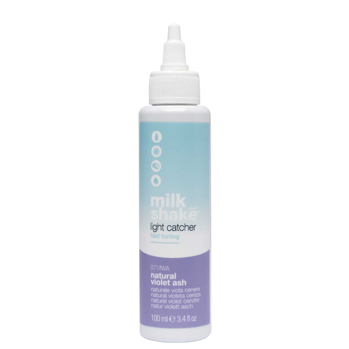 milk_shake Light Catcher Fast Toning — NVA Natural Violet Ash — brand shade image