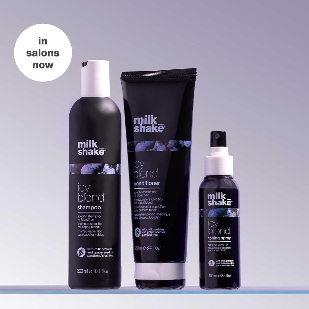milk_shake Icy Blond Toning Spray – Ash Leave-In Toner for Blonde Hair