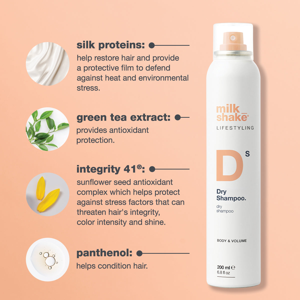 milk_shake Lifestyling Dry Shampoo — key ingredients