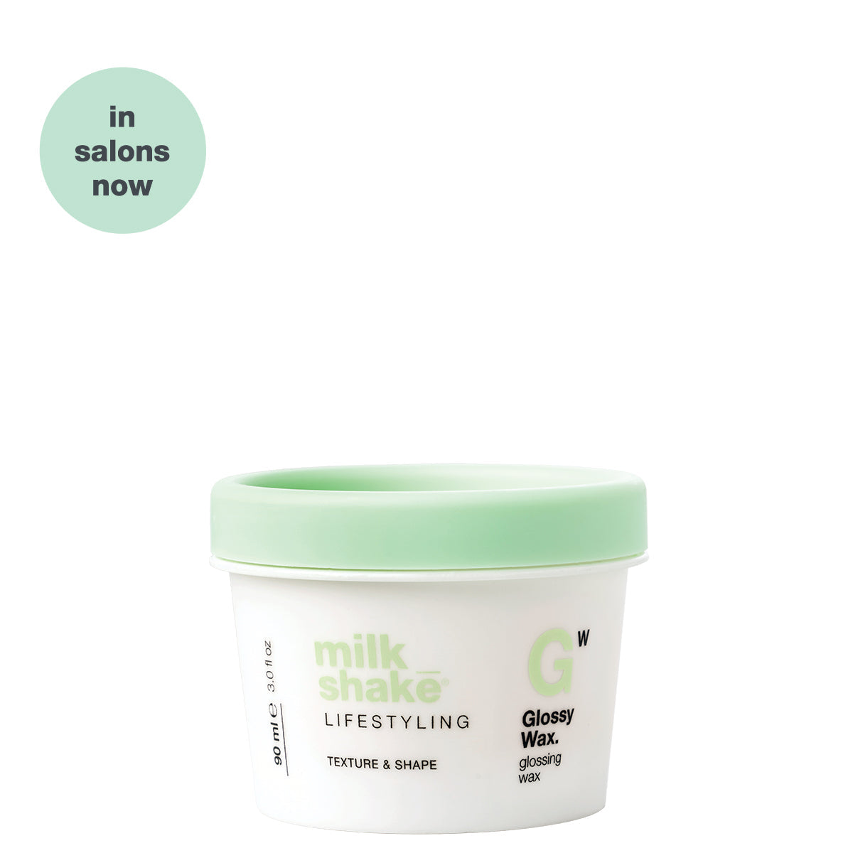 milk_shake Lifestyling Glossy Wax — 90 ml brand packshot, plain background