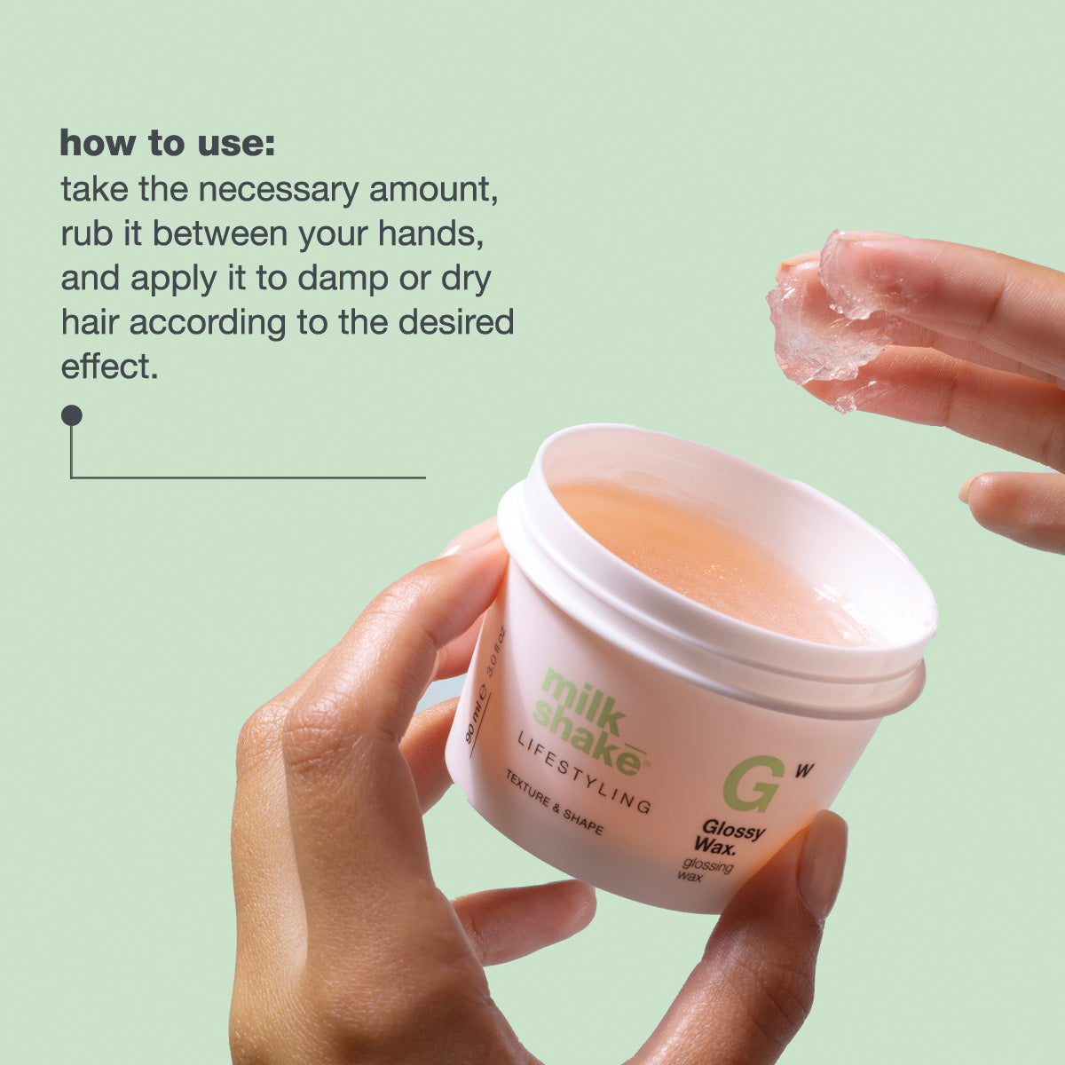milk_shake Lifestyling Glossy Wax — how to use