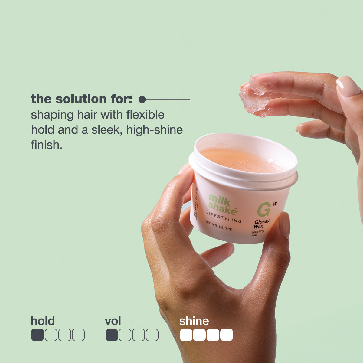 milk_shake Lifestyling Glossy Wax — the solution for